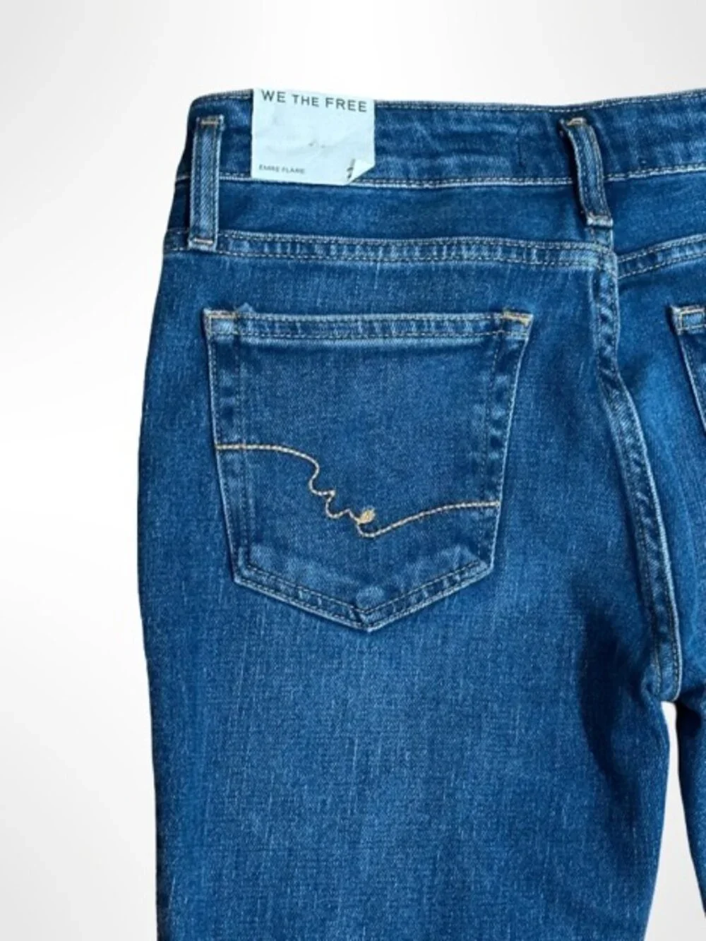 FREE PEOPLE We The Free Emre Low Rise Flare Jeans 25 NWT